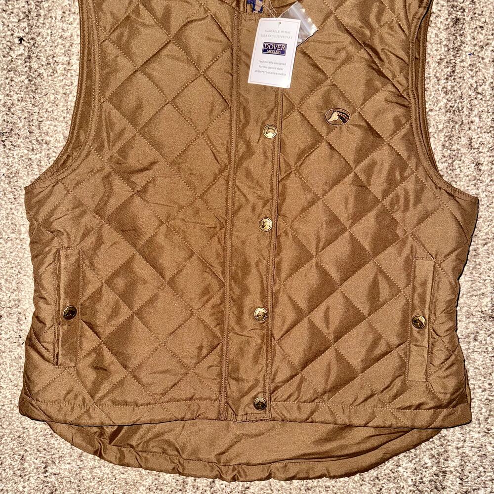 Dover Saddlery Brown Quilted Vest - Picture 7 of 11